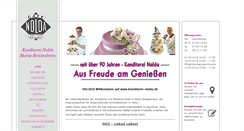 Desktop Screenshot of konditorei-nolda.de